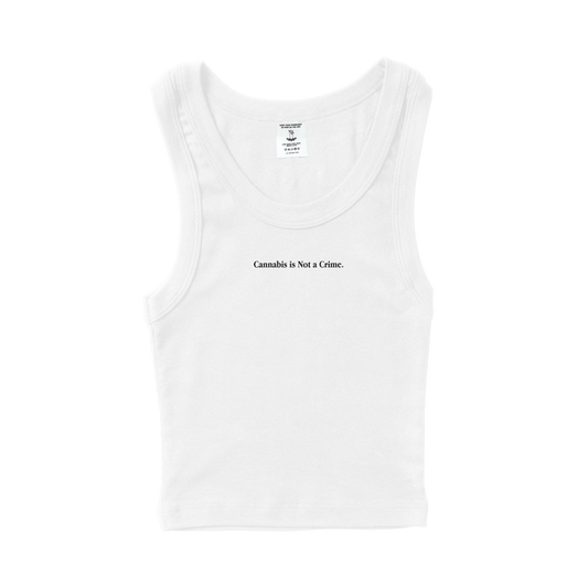 Cannabis is Not a Crime Ribbed Tank Top